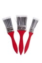 Three paint brushes of various sizes