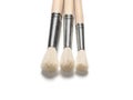 Three paint brushes on white background Royalty Free Stock Photo