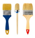 Three paintbrushes Royalty Free Stock Photo