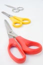 Three pairs of Scissors. Royalty Free Stock Photo