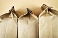 Three paper bags Royalty Free Stock Photo