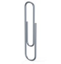 Three paper clips 3d render on white background Royalty Free Stock Photo