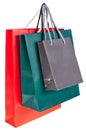 Three paper shopping bags Royalty Free Stock Photo