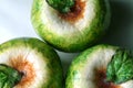 Three Papier Mache Apples (macro)