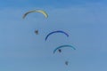 Three para motor glider flying Royalty Free Stock Photo