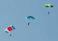 Three parachutes Royalty Free Stock Photo