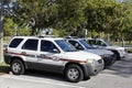 Three Park Ranger Vehicle Royalty Free Stock Photo