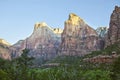Three Patriarchs in Zion Canyon Royalty Free Stock Photo