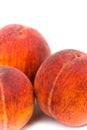 Three peaches Royalty Free Stock Photo
