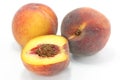 Three peaches Royalty Free Stock Photo