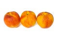 Three peaches Royalty Free Stock Photo