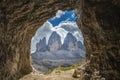 Three peaks. National Park Tre Cime di Lavaredo. Dolomites Royalty Free Stock Photo