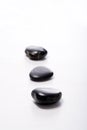 Three Pebble Stones in a row I Royalty Free Stock Photo