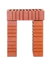 Three perforated bricks