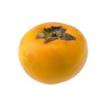 Three persimmons on white background Royalty Free Stock Photo