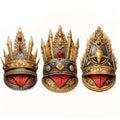 Three King Crowns For Illustration And Game Design