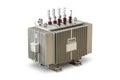 Three phase 2500 kVA oil immersed transformer Royalty Free Stock Photo