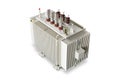 Three phase 2500 kVA oil immersed transformer Royalty Free Stock Photo