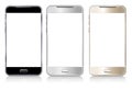 Three Phones Cellphone, Cell, Smart, Mobile phone Royalty Free Stock Photo