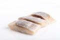 Three pieces herring salt fillet Royalty Free Stock Photo