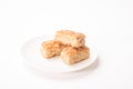 Three pieces of rusks Royalty Free Stock Photo