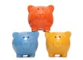 Three piggy banks