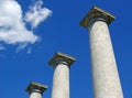 Three pillars. Royalty Free Stock Photo