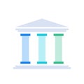 Three pillars diagram Royalty Free Stock Photo