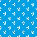 Three pills pattern seamless blue Royalty Free Stock Photo
