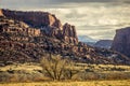 Three Pinacles along the Colorado River at Westwater, Utah