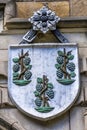 Three Pine Cones Coat Arms College Yale University New Haven Connecticut