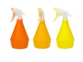 Three Plastic Spray Bottles