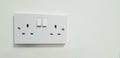 Three plugs sockets on a white background