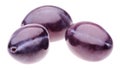 Three plums Royalty Free Stock Photo