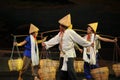 Three porters- Jiangxi opera a steelyard