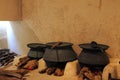 Three pots Royalty Free Stock Photo