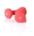 Three Pound Hand Weights Royalty Free Stock Photo