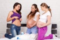 Three pregnant girlfriend