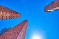 Three medieval towers of Pavia, Italy Royalty Free Stock Photo