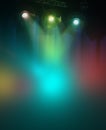 Show projectors and stage background Royalty Free Stock Photo