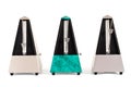 Three Pyramid Metronomes Royalty Free Stock Photo