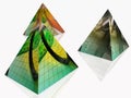 Three pyramides