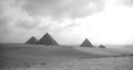 The three Pyramides of Giza.