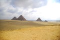 The three Pyramides of Giza.