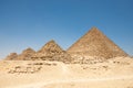 Pyramids of Queens near the Pyramid of Menkaure in Giza