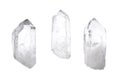 Three quartz crystals Royalty Free Stock Photo