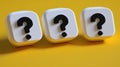 Three Question Marks Royalty Free Stock Photo