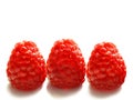 Three raspberry berries