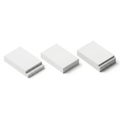 Three rectangular blocks in a row Royalty Free Stock Photo