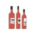 three red bottle